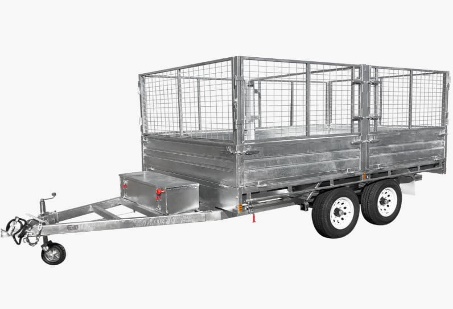 Tipper trailer detail showing construction quality